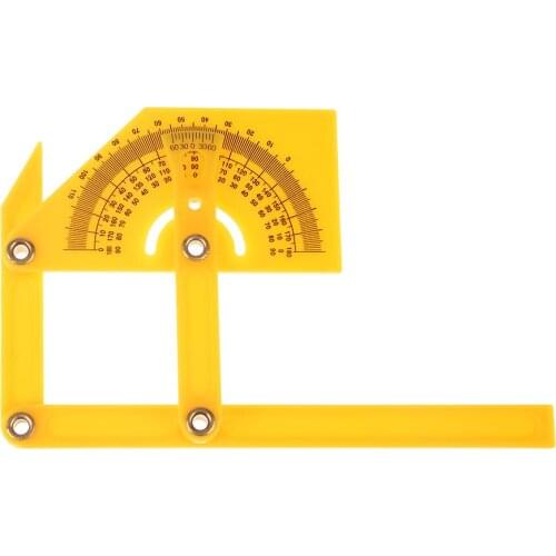 Precise Protractor Angle Finder Woodworking Goniometer 0-180 Degree Angle Ruler Woodworking Gauge Plastic Measuring Tool