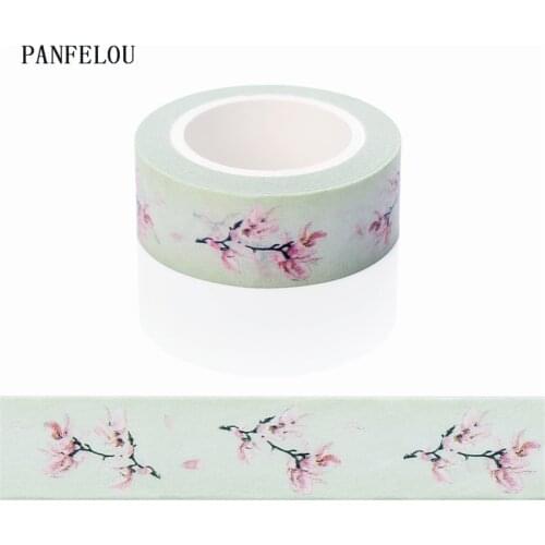 10M*15mm blossom petals stickers Washi Masking tape Quality good price HOT sell DIY Scrapbook Embellishments Decoration