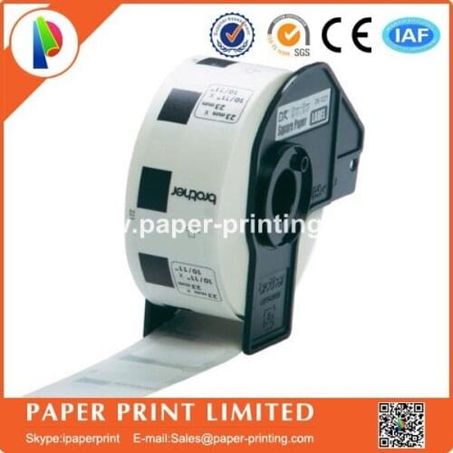 10 Rolls Brother Compatible DK-11221 Label QL570 QL-700 DK-1221 adhesive sticker 23X23mm Free Shipping Etiketten Sticker