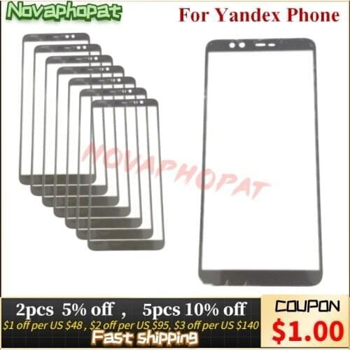 5.65 inch Black Covered On Front Digitizer LCD Display Sensor Glass Panel For Yandex Phone Touch Screen Glass lens 10pcs/lot