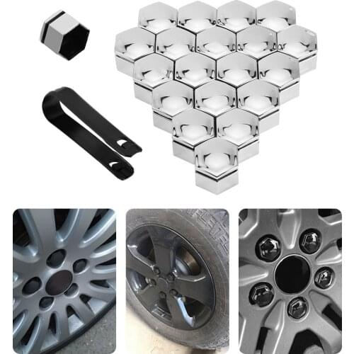 20Pcs 17mm/19mm Car Wheel Nut Caps Auto Hub Screw Cover Bolt Rims Exterior Decoration Special Socket Protection Dust Proof