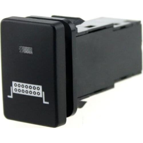 4 Pole 12V Push Button Switch With Blue LED Indicator Light For Toyota Camry