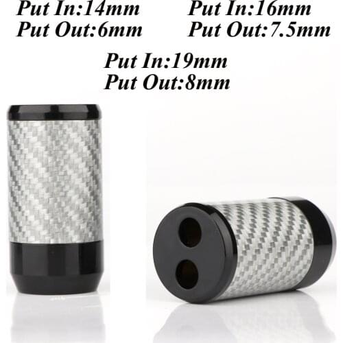 4Pcs Carbon Fiber 1 To 2 Pants Boot Y Splitter hifi Speaker Audio/Video Cable Wire Pant