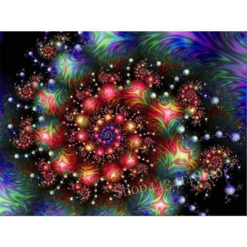 5d diy diamond painting color abstract landscape full square rhinestone diamond embroidery handicraft