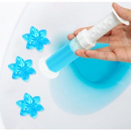 Flower Toilet Aromatic Toilet Cleaning Toilet Gel Fragrance Deodorant To Smell Odor Toilet Flower Fragrance Bathroom Artifact
