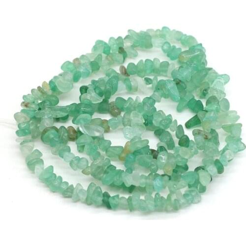 Natural Stone Beads Green Aventurine Irregular Chip Loose Spacer Beads For Jewelry Making DIY Necklace Bracelet Earring 15