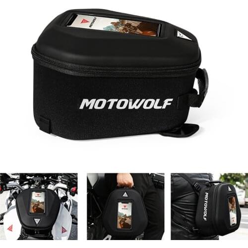 Black Portable Windshield Bag Motorcycle Waterproof Bag Moto Fuel Tank Bag Motorcycle Backpack Multi-functional Luggage Bag