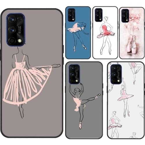 Ballet Dance Girl Ballerina Art For OnePlus 9 Pro 7 8 T Nord 9R Case For Realme C3 C11 C15 C21 GT Neo Q3 6 7 8 Pro Cover