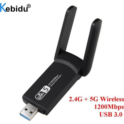Dual Band 5GHz 2.4Ghz USB 3.0 1200Mbps Wifi Adapter 802.11AC RTL8812BU Wifi Antenna Dongle Network Card For Laptop Desktop
