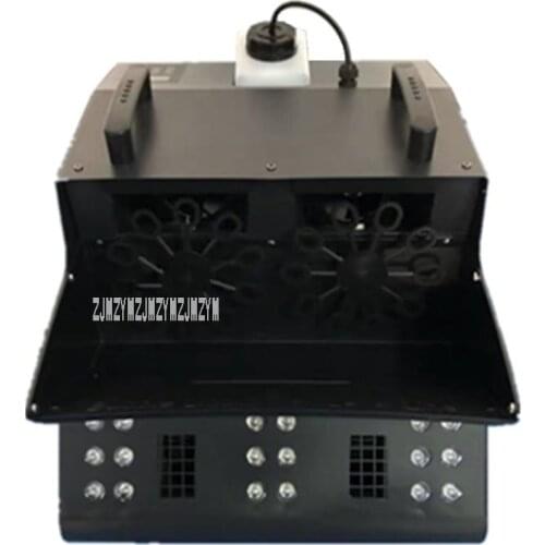 Double Wheel Smoke Bubble Integrated Machine Led Bubble Fog Machine Professional Wedding Event Party Effect Machine 110V/220V
