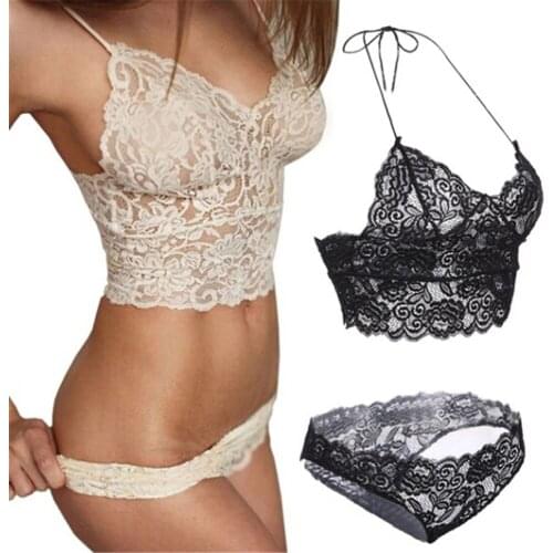 French Brand Sexy Temptation Transparent Lace Bralette Romantic Bra Set And Lace Bras For Women Top Selling
