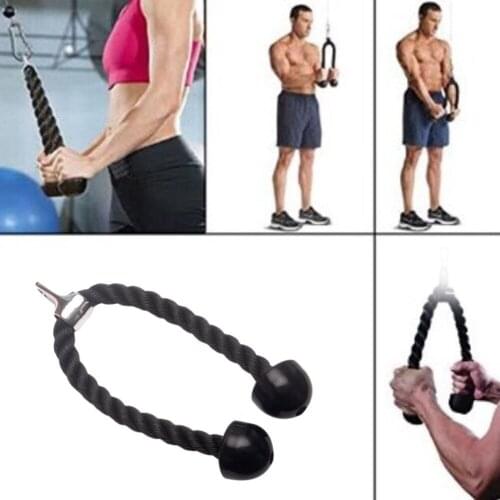 Heavy Duty Triceps Rope Attachment Cable Body building Plastic Nylon Gym For Triceps Biceps Shoulders Fitness Training Cable