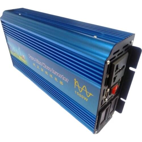1500W DC12V to AC110V 60HZ pure sine wave inverter digital display
