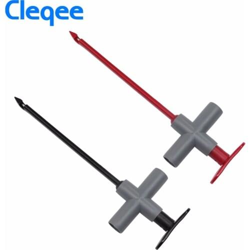 Cleqee P5010 2pcs puncture probe Auto repair multimeter test clip car test tool can connect to 4mm banana plug