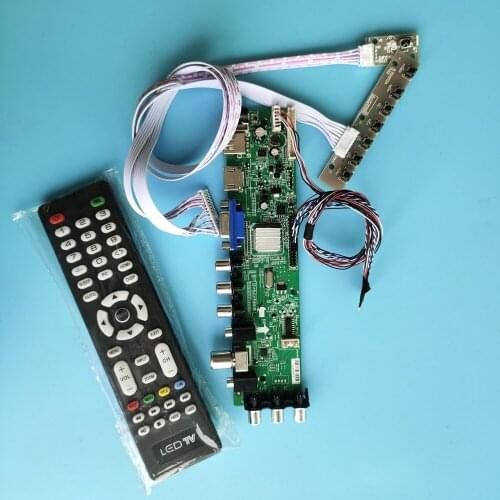 Kit For HV121WX5-100 40pin board digital 1280X800 DVB-T DVB-T2 LED USB VGA TV HDMI AV Signal controller 12.1" remote LCD Panel