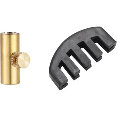 2PCS 5 Claws Cello Mute for 1/8-4/4 Size Cello Volume Control Black with Gold Copper Cello Wolf Tone Eliminator