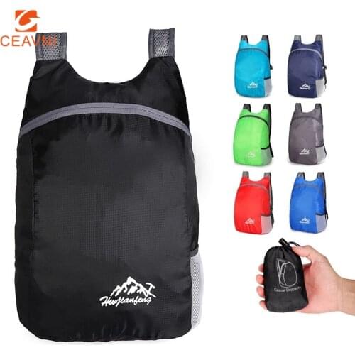20L Lightweight Packable Backpack Foldable Ultralight Outdoor Folding Handy Travel Rucksack Bag nano daypack for men women