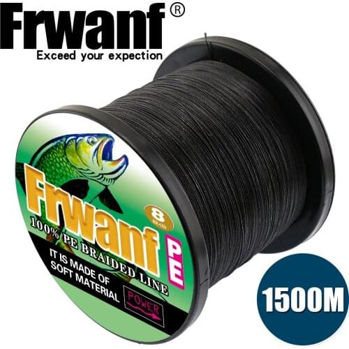 Frwanf 8 Strands 1500M Braided Fishing Line Sea Saltwater Japan Underwater Hunting Everything for Fishing 8 Threads of Braiding