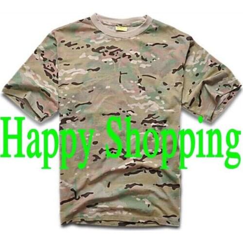 Men Summer Short Sleeve Cotton Military Tactical T Shirt Outdoor Camping Sports T-shirts