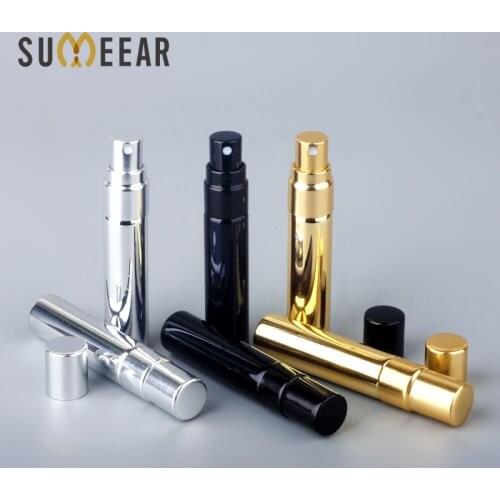 Wholesale 5ML Colorful Glass Perfume Bottle Spray Refillable Portable Mini Sample Perfume Bottle Atomizer Cosmetic Contaier