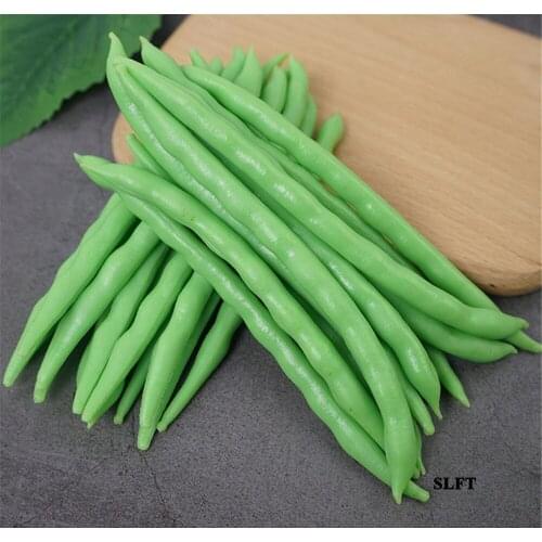 Hotel sideboard cupboard cabinet Kitchen store shop decoration fake artificial vegetables simulation long string green bean peas