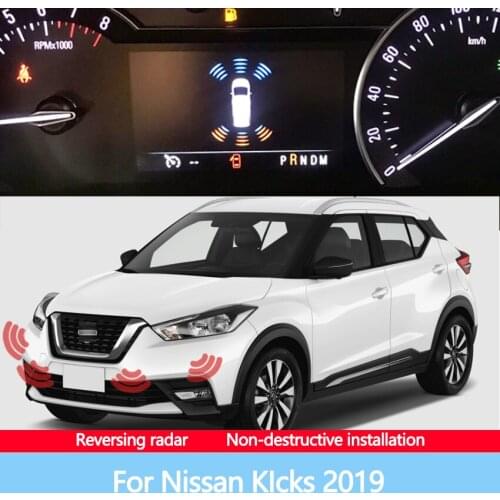 The Front And Rear Radar Blind Spot Warning Sound Indicator Of Car Reversing Image Is Suitable For Nissan KIcks 2019