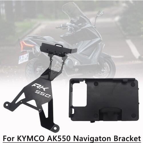 Motorcycle Front Phone Stand Holder Smartphone Phone GPS Navigaton Plate Bracket USB phone Holder For KYMCO AK 550 AK550 ak550