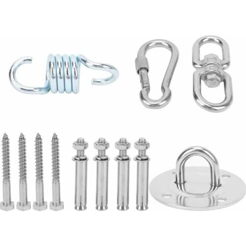 Ceiling Wall Steel Mount Anchor Ceiling Buckle Hook Fix Base Hammock Accessories with Bolts for Aerial Yoga for Gym Training