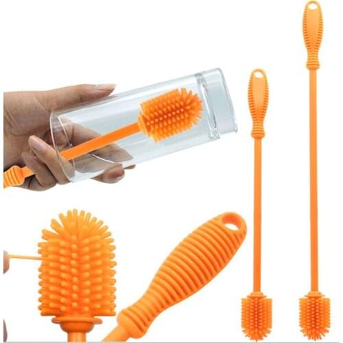 Baby Bottle Brush Bottles Scrubbing Cleaning Tool Kitchen Cleaner Home Kitchen Long Handle Brush Bottle Glass Cup Cleaning Tool