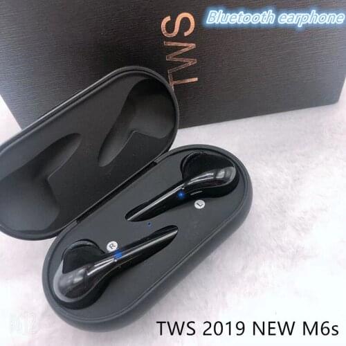 TWS M6S Wireless Bluetooth Earphones Waterproof Music Business Headset Sport earbuds for Xiaomi Huawei Samsung Iphone