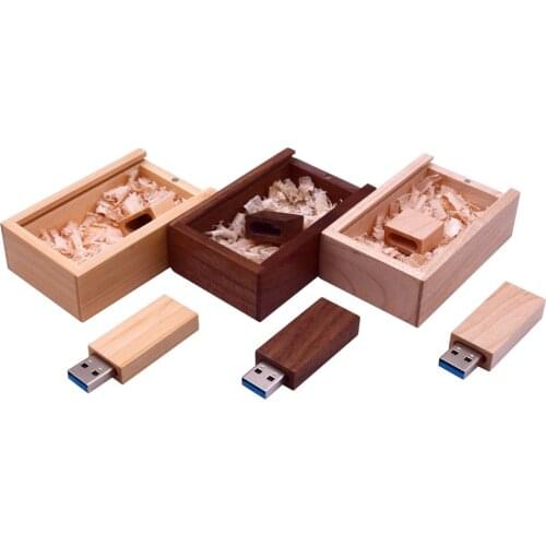 High Speed Rose wood/Maple wood/Walunt wood USB Flash Drive 3.0 8GB 16GB 32GB 64GB Pendrive Personalized LOGO photography gifts