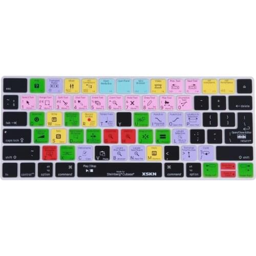 XSKN for Steinberg Cubase Keyboard Skin for Apple Magic Keyboard US and EU Layout, English Functional Silicone Keyboard Cover