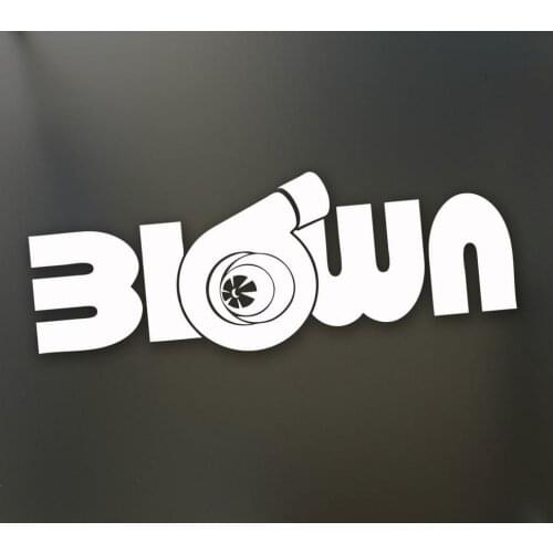 Turbo Blown Boost Sticker Funny Jdm Drift Lowered Window Racing Decal Sticker 18x10cm