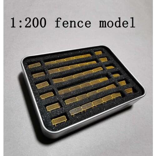 1:200 Passenger Plane Ground Service Isolation Fence Metal Finished Product 1/200 Airplane Aircraft Model Scene Accessories Show