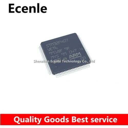 1 Pcs/Lot STM32F407VET6 LQFP-100 MCU 32-bit ARM Cortex M4 RISC 512KB Flash 2.5V/3.3V 100% New&Original