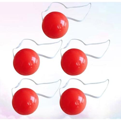 12pcs Glowing Red Nose Clown Nose Dress-up Props Stage Props for Christmas Party Costume Balls Red