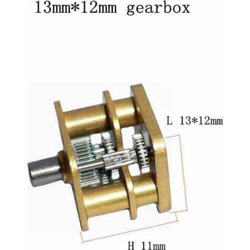 2pcs/Lot 13mm * 12mm gearbox GM13 Square reducer gearbox For 050 030 DC motor