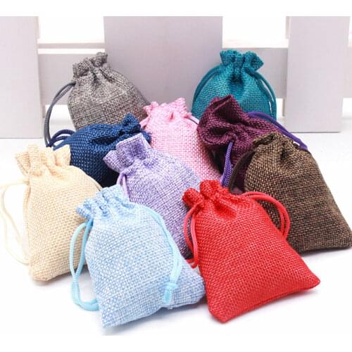 15pcs Size 6.5x8.5cm Cotton Bags Christmas Halloween Gift Box Packaging Gift Bags Wedding Candy Box Chocolate Bags