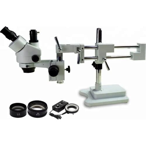 Kailiwei 3.5x~90x Continuous Zoom Double Arm Stereo Binocular Microscope