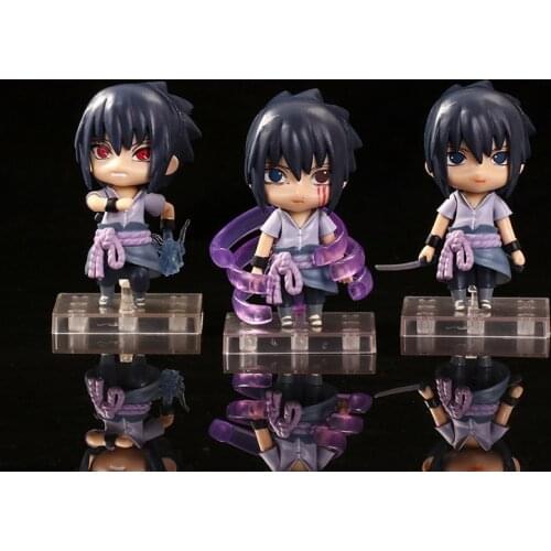 1pcs 8.5cm Anime Naruto Action Figures Toys Cartoon Uchiha Sasuke Collectible Model Doll Gifts Kids Toys Random Sent