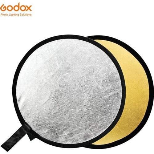Godox 43" 110cm 2 in 1 Portable Collapsible Light Round Photography Reflector for Studio Multi Photo Disc