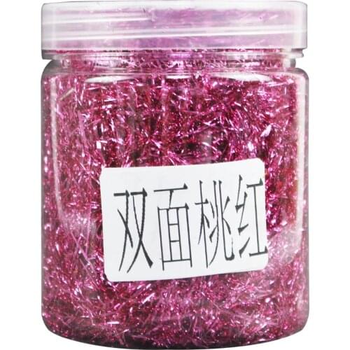 Imitation Gold Leaf Wire,Alloy Thread Peach Red ,Gold Foil Wire for Tinsel Wall Decoration,Nail Art,Arts and Crafts,5g