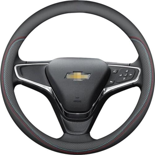 New Nappa leather Universal 38cm Car steering wheel cover For Chevrolet Cruze Aveo Corvette ZR1 C7 C8 Z06 GT1 Car accessories