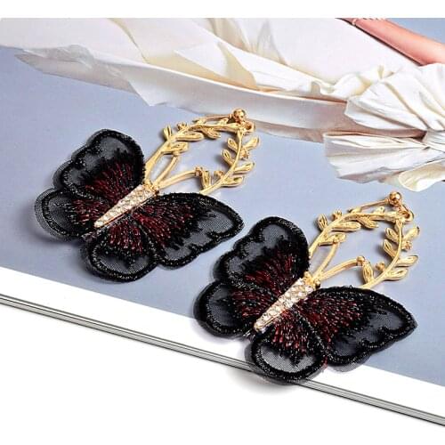 New Arrival Butterfly-Shaped Crystal Drop Earring Jewelry High-quality Fashion Trend Earrings Accessories For Women