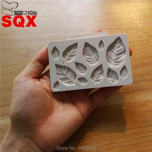 New arrival arrival leaves shape silicone mold , sugar cake mold, cake decoration tools, kitchen accessories SQ16371