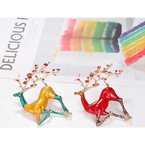 New Style Wholesale Deer Brooches Men Women Jewelry Wholesale Gift Party Brooch