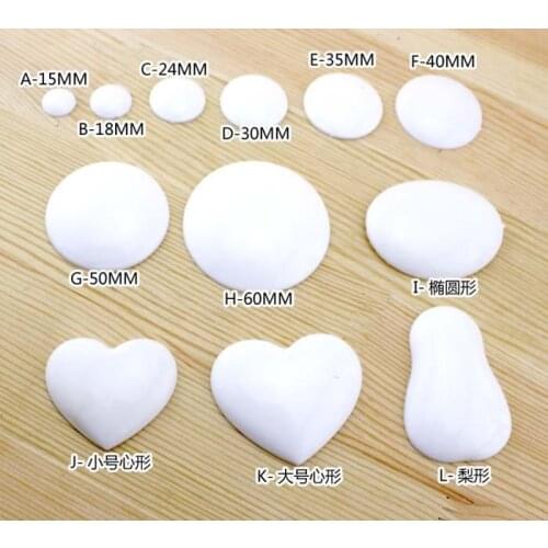 Plastic Handmade Macaron Bag Button Component Mini Fabric Covered Button Macaron Coin Purse Bags Material