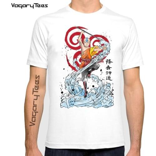Casual Mens t-shirt Avatar The Last Airbender Aang/Zuko/Toph Beifong Power Tshirt Unisex Tees Tops Harajuku Streetwear