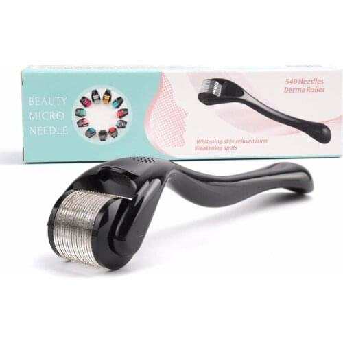 Derma Roller Cosmetic Needling Instrument for Face,540 Titanium Micro Needle 0.2/0.25/0.3mm Microdermabrasion Roller Includes