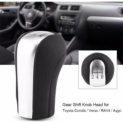 5 Speed Car Auto Gear Shift Knob Shifter Knob Stick Head Insert Replacement For Toyota Corolla/Verso/RAV4/Aygo Car-Styling